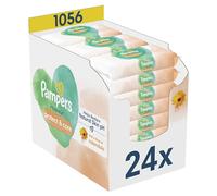 Pampers Harmonie Protect&Care, 1056 Lingettes pour Bébé (24x44), Sans Plastique, Aide à Protéger la Peau des Irritations, Aide à restaurer le pH naturel de la peau