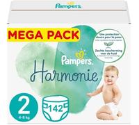 PAMPERS HARMONIE TAILLE 2 142 COUCHES (4-8 KG)