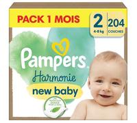 Pampers Harmonie Taille 2, 204 Couches