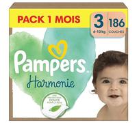 186 Couches Harmonie Taille 3 (6kg - 10kg) - Pampers Multicolore