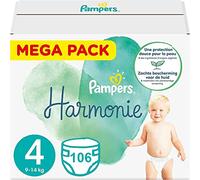 PAMPERS HARMONIE TAILLE 4 106 COUCHES (9-14 KG)