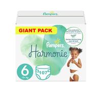 PAMPERS HARMONIE TAILLE 6 107 COUCHES (13-18 KG)