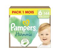 PAMPERS HARMONIE TAILLE 6 144 COUCHES (13-18 KG)