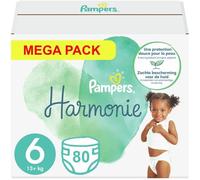 Pampers COUCHES PAMPERS TAILLE 6 80 COUCHES HARMONIE (13-18 KG)