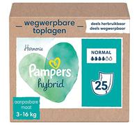 Pampers Harmony Hybrid de Couverture Absorbantes Jetables, Normal - 1 Pièce, Le paquet de 25 couches