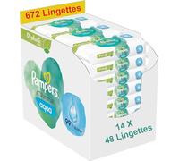 Pampers Lingettes Aqua Harmonie 672 Lingettes 14 Paquets De 48 Lingettes