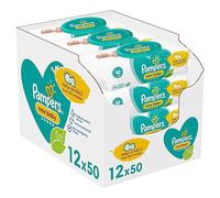 Pampers Lingettes pour bébé Multipack, New Baby Sensitive, 600 unités (12 x 50), essentiels pour bébé pour nouveau-né