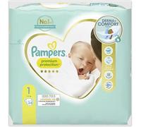 Pampers Lot de 24 couches pour bébé Taille 1 (2-5 kg) Premium Protection, Newborn Lot de 24 couches, pour un confort optimal et une protection pour les peaux sensibles