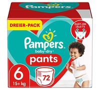 Pampers Lot de 3 culottes sèches pour bébé Taille 6 Extra Large 15 + kg