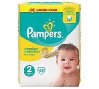 Pampers New Baby Couches Taille 2 (3-6 kg/Mini) Jumbo Pack de 68 Couches