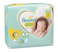 Pampers New Baby Premium Protection, Taille 0, (1.5-2.5 kg)/(1-2.5kg) 6 x 24 couches