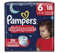 Pampers Night Pants - Couches-culottes - Taille 6 (18 unités)