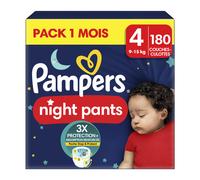 Pampers Baby-Dry Night Pants, Taille 4, 180 Couches-Culottes Multicolore