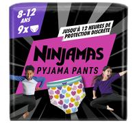 Pampers Couches-culottes pour pyjama Ninjamas 27-43 kg Hearts 9 pièces