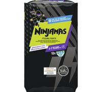 Pampers Ninjamas Pyjama Pants 4-7 Ans Vert Taille 7 10 Unités