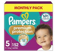 Pampers Pampers Lot de 152 couches de protection pour peaux sensibles Taille 5 11-16 kg