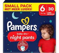 Pampers - Pantalon Baby Dry Night - Taille 6 - Petit Pack - 30 pièces - 15+ KG