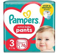 Pampers Pantalon Vel. 3, (76 Ks), 6-11 Kg Multicolore