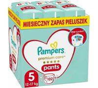 Pampers Pants Couches jetables taille 5, 102 pièces, 12-17 kg