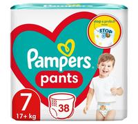 Pampers Pantalons Couche-culotte Taille 7 (17+ kg), 38 Pièces, Meilleur Protection et Confort Facile à Mettre Les Couches