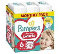 Pampers Pants Pampers taille 6, 132 pièces, 14kg-19kg, avec poche Stop & Protect anti-fuite à l'arrière