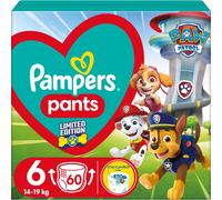 Pampers Pants Paw Patrol Size 6 couches-culottes à usage unique 13-19 kg 60 pcs