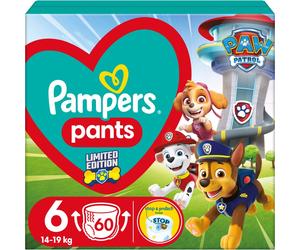 Pampers Pants Paw Patrol Size 6 couches-culottes à usage unique 13-19 kg 60 pcs