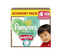 PAMPERS PANTS TAILLE 4 HARMONIE 158 COUCHES CULOTTES ECONOMY PACK 9-15 KG