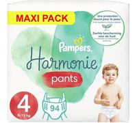 PAMPERS PANTS TAILLE 4 HARMONIE COUCHES-CULOTTES 94 COUCHES (9-15 kg)