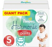 PAMPERS PANTS TAILLE 5 HARMONIE COUCHES-CULOTTES 160 COUCHES (12-17 kg)