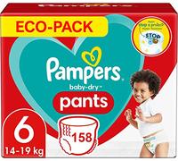 PAMPERS PANTS TAILLE 6 158 COUCHES BABY-DRY COUCHES-CULOTTES