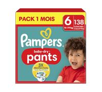 PAMPERS PANTS TAILLE 6 BABY-DRY COUCHES-CULOTTES 138 COUCHES