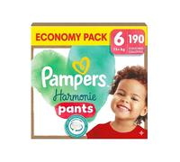 PAMPERS PANTS TAILLE 6 HARMONIE 190 COUCHES CULOTTES ECONOMY PACK 15+ kg