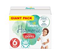 PAMPERS PANTS TAILLE 6 HARMONIE COUCHES-CULOTTES 142 COUCHES (15+ kg)