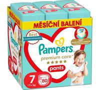 Pampers Premium Care Couches Taille 7, 80 Couches, 17kg+, avec un ajustement complet à 360° et des matériaux ultra-doux pour un confort ultime et une meilleure protection