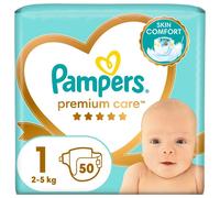Pampers Premium Care taille 1, couche 50, 2kg - 5kg