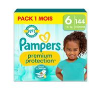 Pampers Premium Protection Couches Pack 1 Month, Taille 6, 144 unités