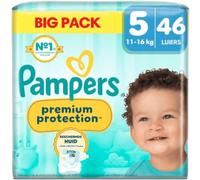 Pampers Premium Protection Couches Taille 5 (11-16kg) 46 pièces