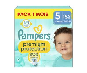 Pampers Premium Protection Pack 1 Mois, Taille 5, 152 couches