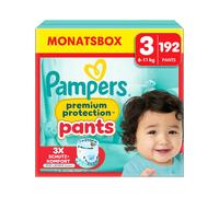 Pampers Premium Protection Pants Pack 1 Mois, Taille 3, 192 couches-culottes