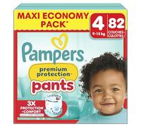 Pampers Premium Protection Pants Maxi Pack, Taille 4, 82 couches-culottes