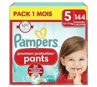 Pampers Couches culottes Premium Protection Pants taille 5 12-17 kg pack mensuel 1x144 pièces