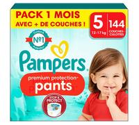 Pampers Couches-culottes Premium Protection Pants Taille 5, 144 couches-culottes