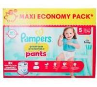 Pampers Premium Protection Pants Taille 5, 74 Couches-Culottes, 11kg-17kg, Avec un Maintien 360° et des Barrières Anti-fuites Douces 2 fois plus larges qu’avant pour Confort et Protection