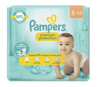 Pampers Premium Protection Taille 3 Couches x29 6kg - 10kg Notre N°1 Pour Le Confort & La Protection