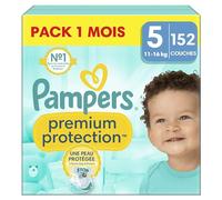 Couches Pampers Premium Protection Taille 5 - 152 Couches - 11kg à 16kg