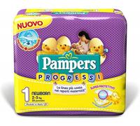 Pampers Progressi Couches Newborn Taille 1 (2-5 Kg) 4 Paquets 112 Couches