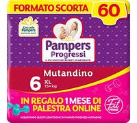 Pampers Progressi Culotte & Fit Prime XL, 60 couches, taille 6 (15+ kg)