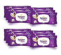 Pampers Progressi Lingettes bébé 756 unités (12 paquets) - Lingettes idéales pour bébés peaux délicates - protège contre les irritations - formule hydratante nettoyage en profondeur - sans parfums