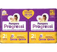 Pampers Progressi Mini, paquet double, taille 2 (3-6 kg), 56 couches